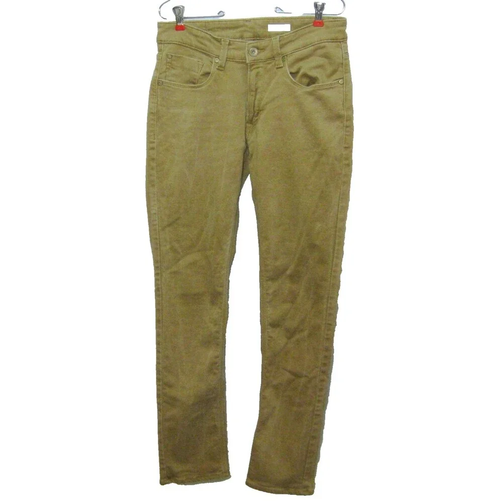 Spykar Jeans Mens 32x32 Brown Tan Beige Skinny Denim Pants 5 Pockets Rover
